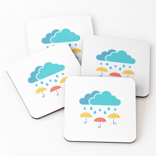 Item preview, Illustration of rainy cloud with umbrella designed and sold by rasagamastore.