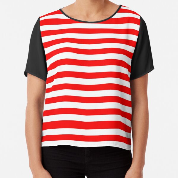 Red, Green and White Stripes Graphic T-Shirt for Sale by inoursociety