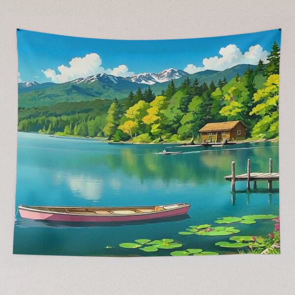 Item preview, lake view illustration 3 designed and sold by PaulTilton.