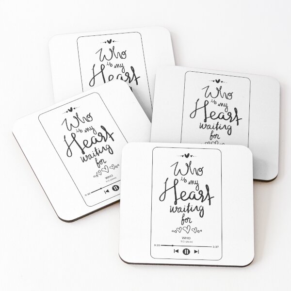 Item preview, Who is my Heart Waiting For Lettering Design - Jimin Who designed and sold by Khotekmei.