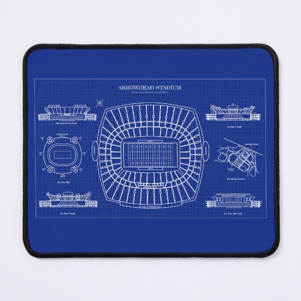 Item preview, Arrowhead Stadium (Blueprint) designed and sold by BGALAXY.