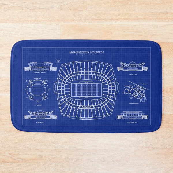 Item preview, Arrowhead Stadium (Blueprint) designed and sold by BGALAXY.