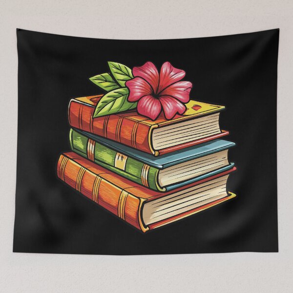Item preview, I Love Books and Flowers  designed and sold by GraphicsClub.