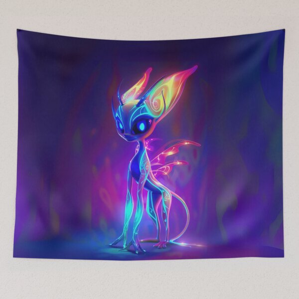 Item preview, Enigmatic Neon Banshee from the Ethereal Realm designed and sold by Sillytoe.
