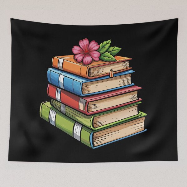 Item preview, I Love Books and Flowers  designed and sold by GraphicsClub.