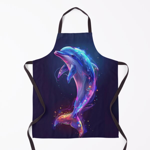 Item preview, Neon Cosmic Dolphin designed and sold by Sillytoe.