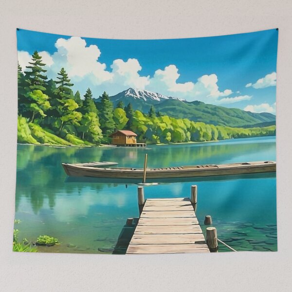Item preview, lake view illustration 4 designed and sold by PaulTilton.
