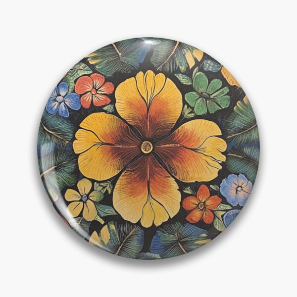 Item preview, Trendy Floral Flowers Wood Art Pattern designed and sold by GrinGalore.