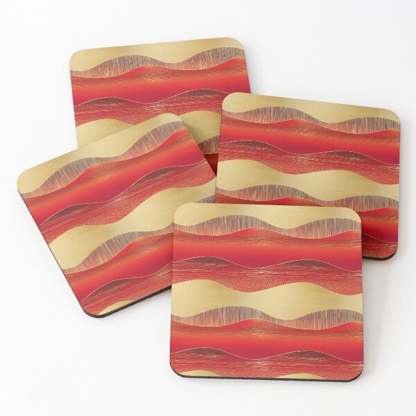 Item preview, Red Gold Japanese Silk Kimono Texture designed and sold by Studio2315.