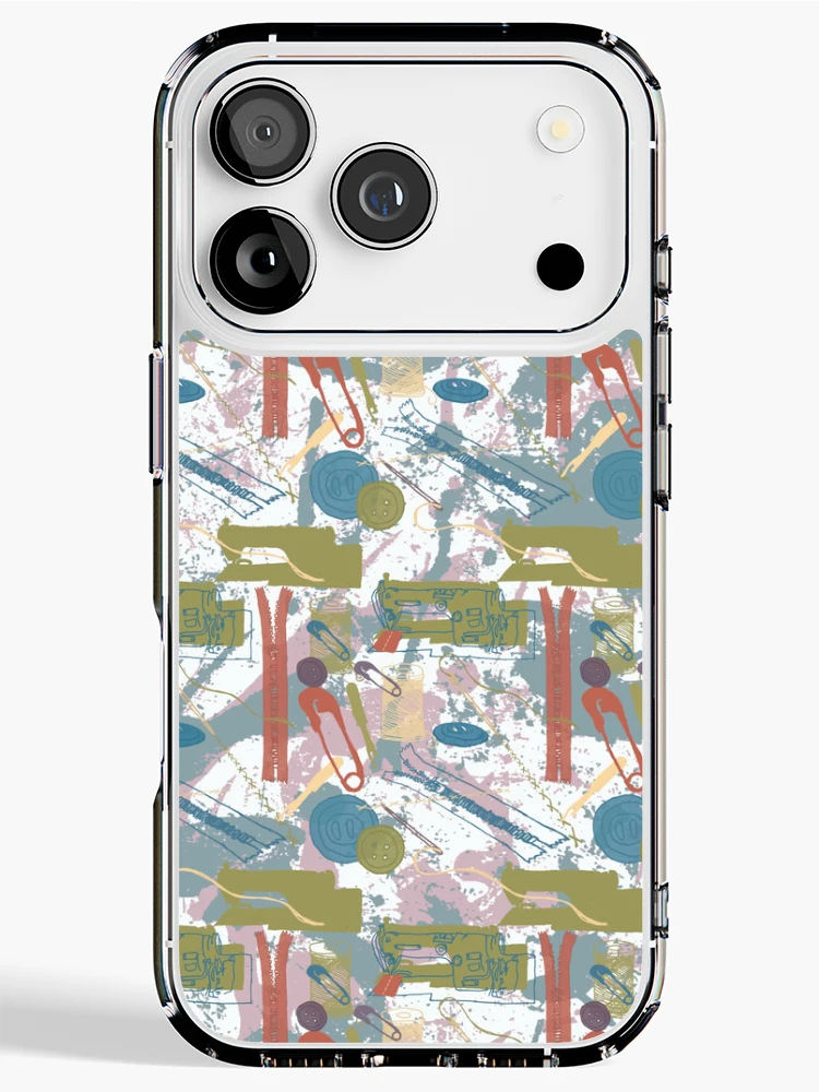 Thumbnail 1 of 5, iPhone Case, Sewing Tools designed and sold by RubyPrintDesign.