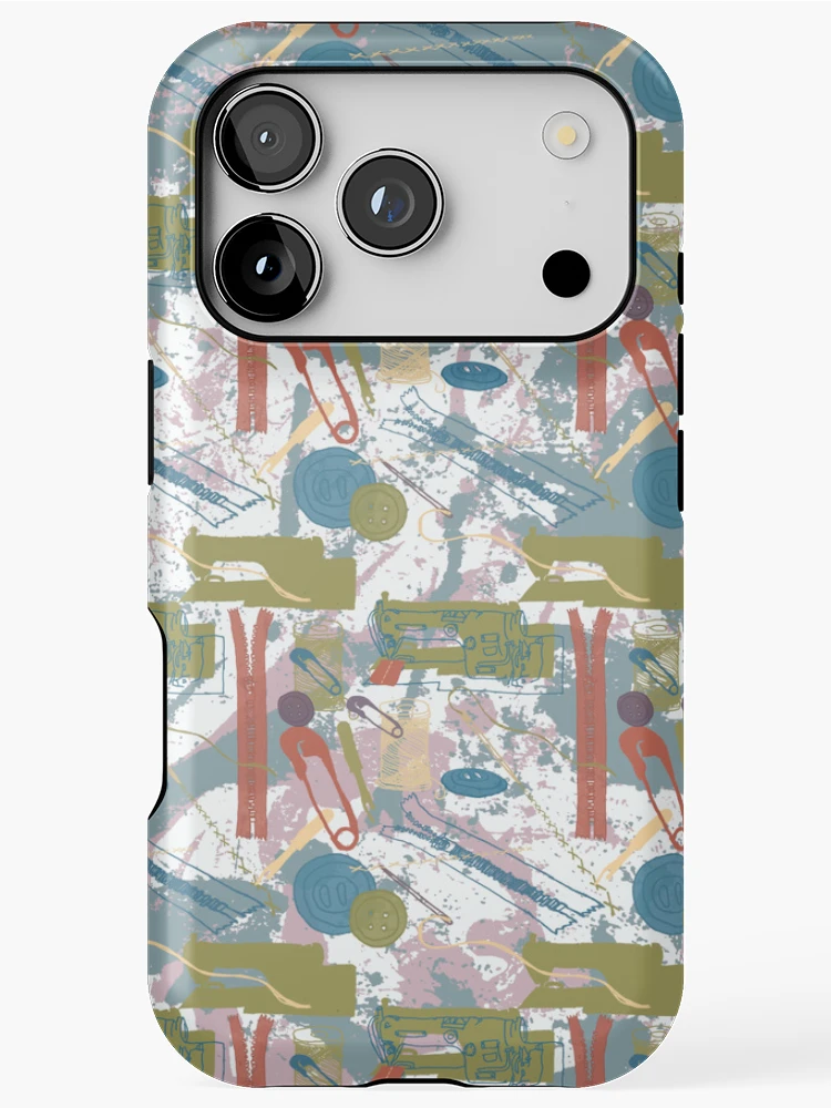 Thumbnail 1 of 4, iPhone Case, Sewing Tools designed and sold by RubyPrintDesign.