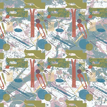 Artwork thumbnail, Sewing Tools by RubyPrintDesign
