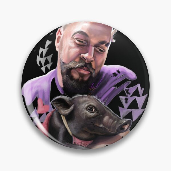 Item preview, Jason Momoa  & little pig Painting designed and sold by AK-Hevonen.