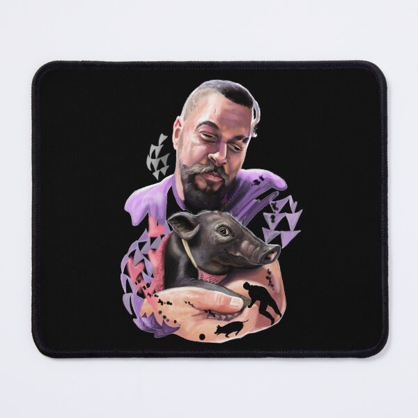 Item preview, Jason Momoa & little pig Painting designed and sold by AK-Hevonen.