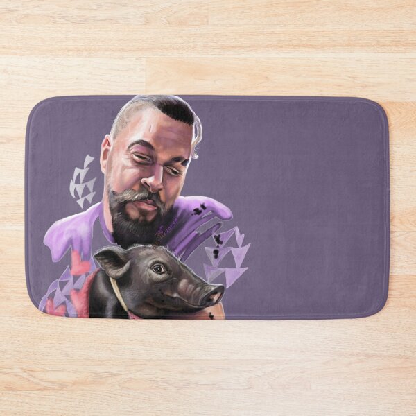 Item preview, Jason Momoa  & little pig Painting designed and sold by AK-Hevonen.