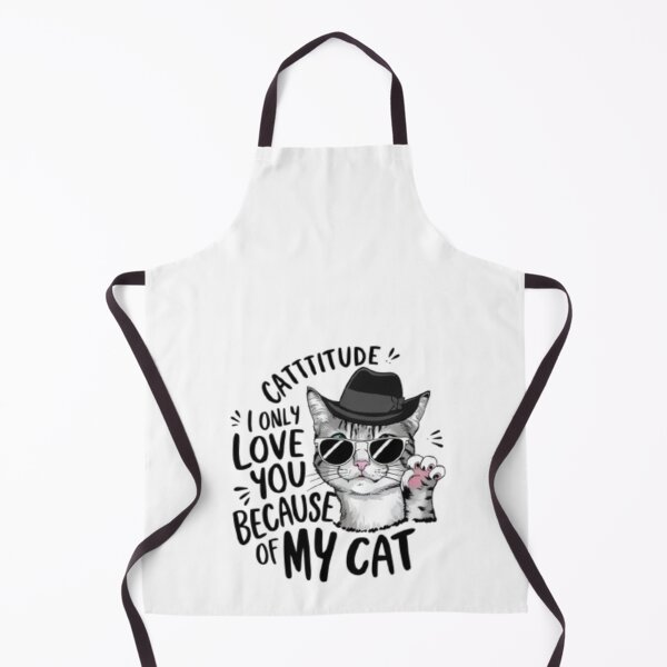 Item preview, I Love you only because of my cat designed and sold by Azzikifah.
