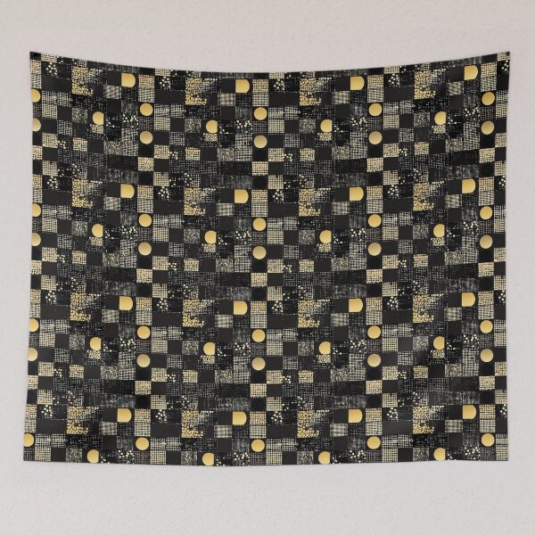 Item preview, Black Gold Japanese Silk Kimono Texture designed and sold by Studio2315.