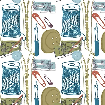 Artwork thumbnail, Sewing tools 3 by RubyPrintDesign