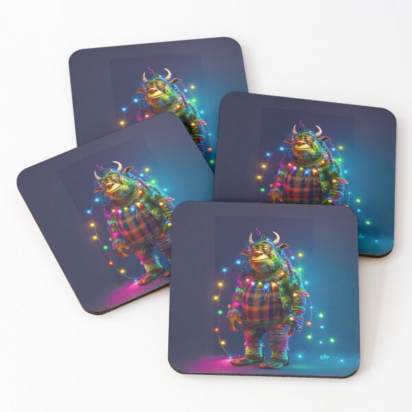 Item preview, Festive Ogre in Neon Lights designed and sold by Sillytoe.