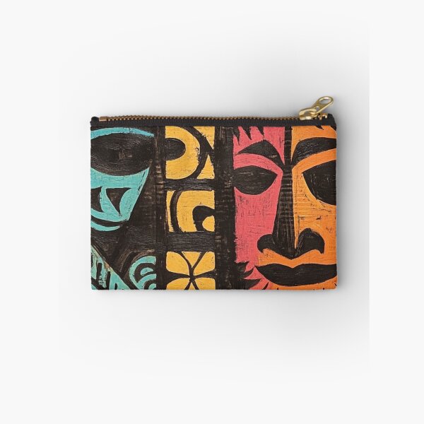 Item preview, Tonga Polynesian Hawaiian Wood Tribal Colorful Pattern designed and sold by GrinGalore.