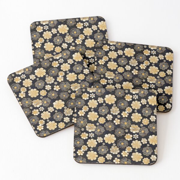 Item preview, Black Gold Japanese Silk Kimono Texture designed and sold by Studio2315.
