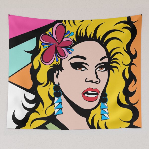 Item preview, RuPaul Cartoon PopArt Drawing designed and sold by Henrylizarraga.