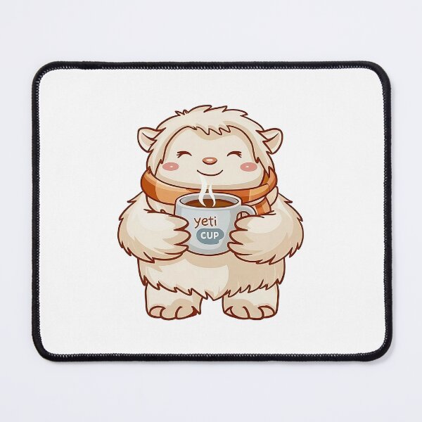 Item preview, Cute Yeti With Coffee designed and sold by canvadreamer444.