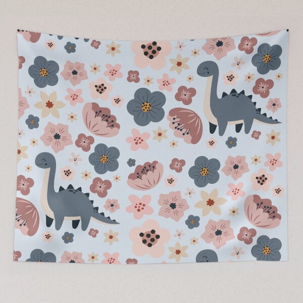 Item preview, Cute floral dinosaur designed and sold by AnulaArt.