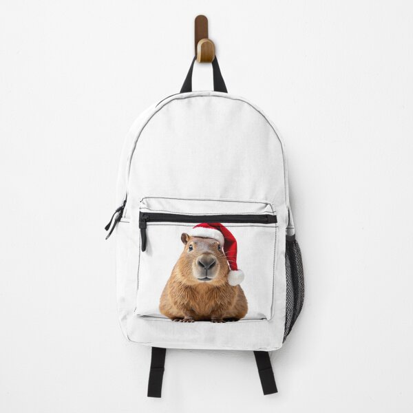 Item preview, Funny Capybara Wearing Christmas Hat designed and sold by LazyOwlStore.