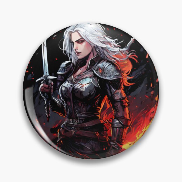 Artikelvorschau, Fan-Art zur Witcher-Saga: Ciri in Flammen entworfen und verkauft von mrGrayMan.