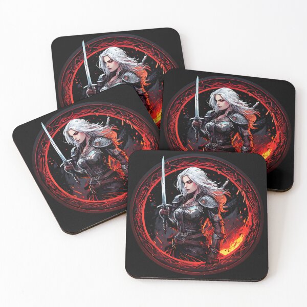 Artikelvorschau, Fan-Art zur Witcher-Saga: Ciri in Flammen entworfen und verkauft von mrGrayMan.