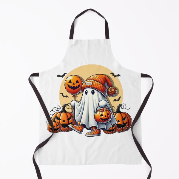 Item preview, Halloween Cute Ghost with Binnie designed and sold by ArtsyLani.