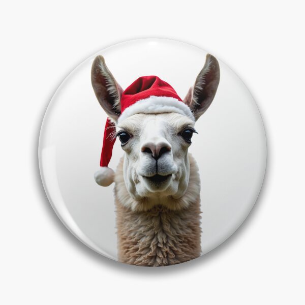 Item preview, Funny Llama Wearing Christmas Hat designed and sold by LazyOwlStore.