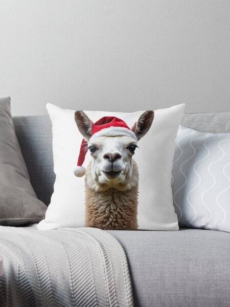 Llama christmas pillow best sale