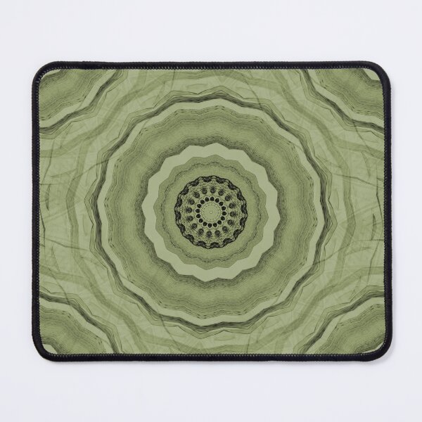 Item preview, Bohemian Floral Mandala Pattern in Green designed and sold by Artistestella.