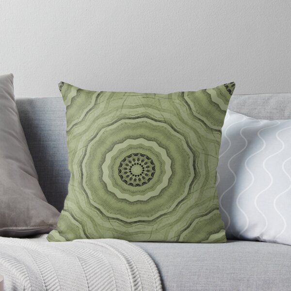 Item preview, Bohemian Floral Mandala Pattern in Green designed and sold by Artistestella.