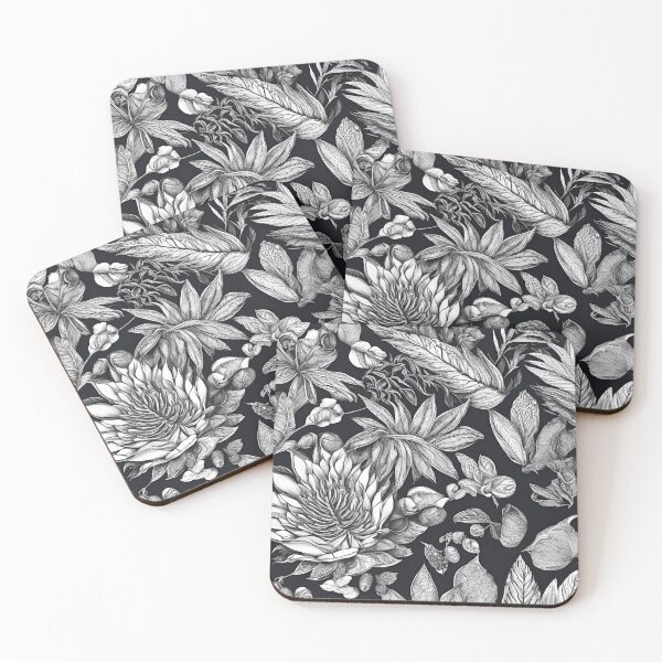 Item preview, Intricate Botanical Illustration in Monochrome designed and sold by Aqmean.