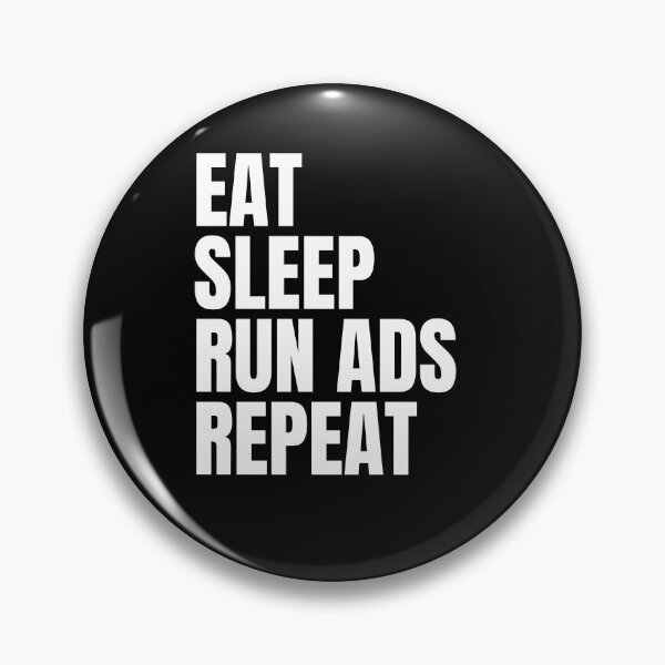 Item preview, Eat Sleep Run Ads Repeat designed and sold by sydney-syder.