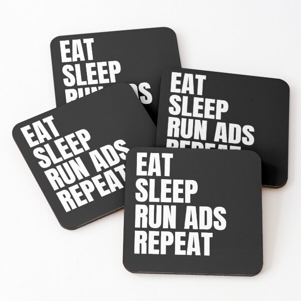 Item preview, Eat Sleep Run Ads Repeat designed and sold by sydney-syder.