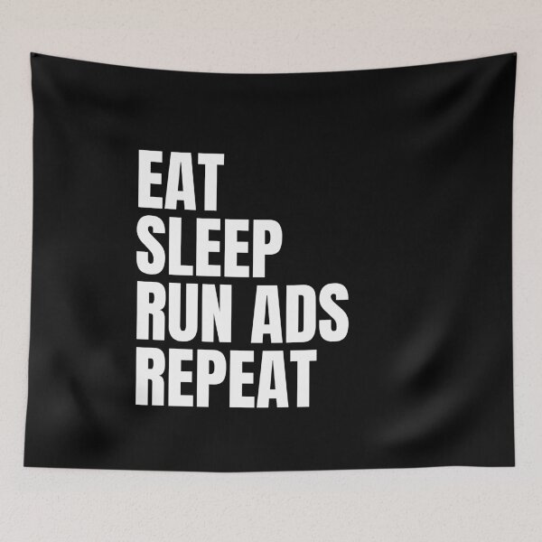 Item preview, Eat Sleep Run Ads Repeat designed and sold by sydney-syder.