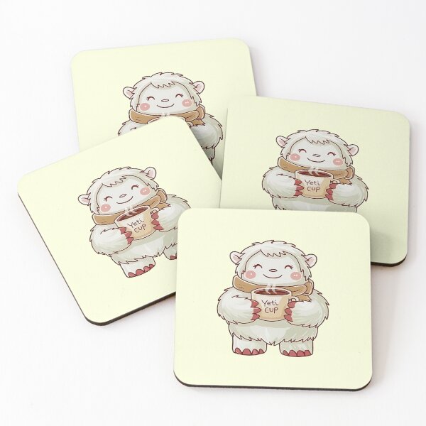 Item preview, Cute Yeti With Coffee designed and sold by canvadreamer444.