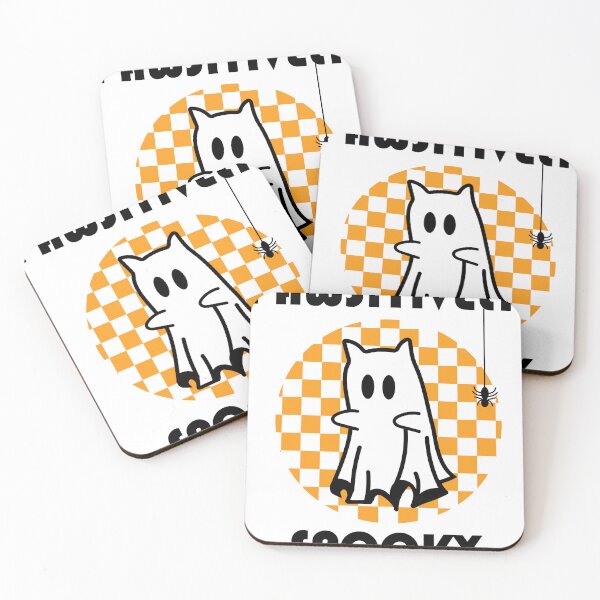 Item preview, Pawsitively Spooky Cat Ghost - happy catween  designed and sold by thereallama.