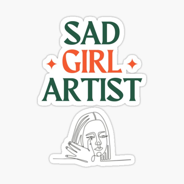 Item preview, Sad Girl Artist designed and sold by HeartMuseum.