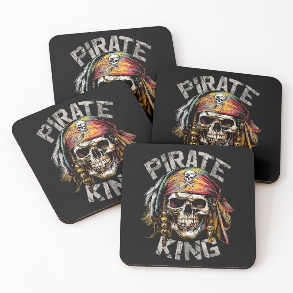 Item preview, Pirate Jolly Roger Skulls - "Pirate Skulls & Cutlasses: Pirate King" designed and sold by stickercuffs.