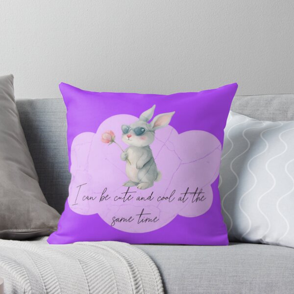 Item preview, White Bunny: I can be cute and cool at the same time - designed and sold by SparklingMoment.