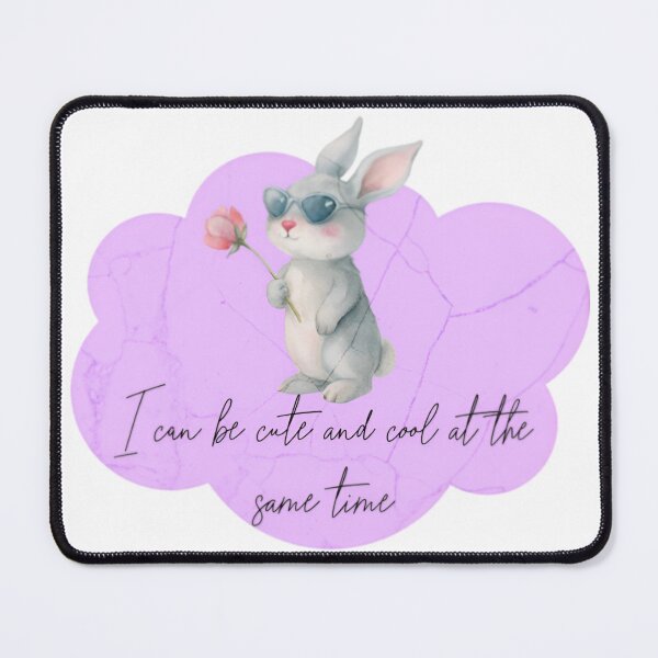 Item preview, White Bunny: I can be cute and cool at the same time - designed and sold by SparklingMoment.