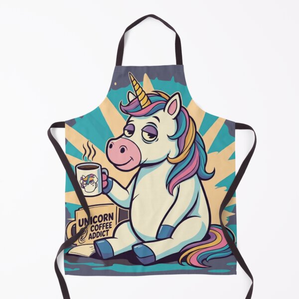 Item preview, Unicorn Coffee Addict designed and sold by CoolEnthusias.
