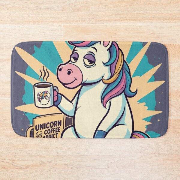 Item preview, Unicorn Coffee Addict designed and sold by CoolEnthusias.
