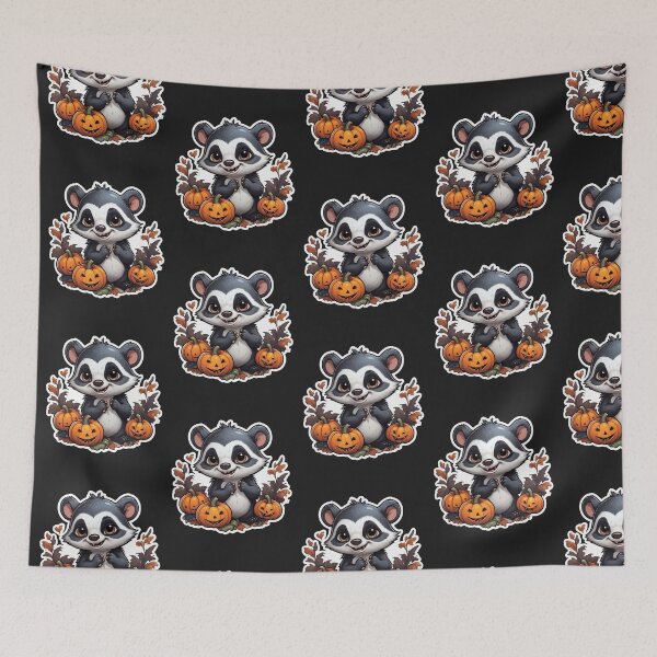 Item preview, Halloween Cartoon Badger designed and sold by Krieghorn.