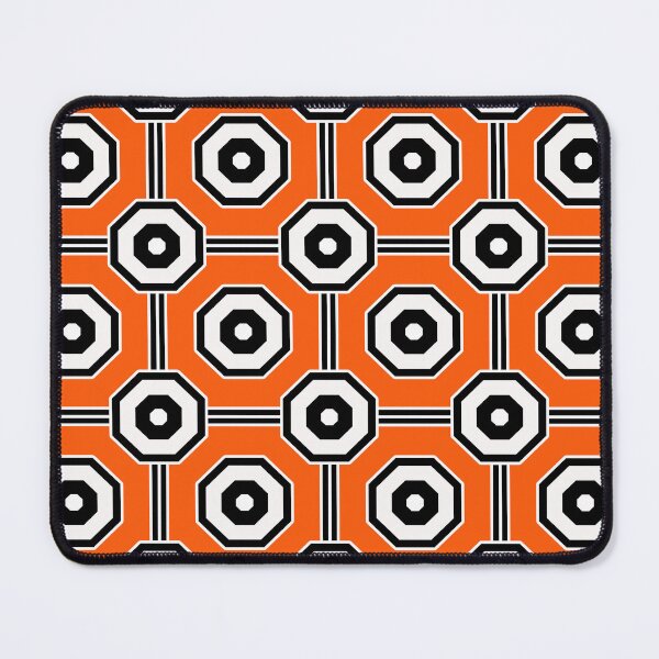 Item preview, Orange Geometric Octagon Pattern Design designed and sold by PatternTitan.